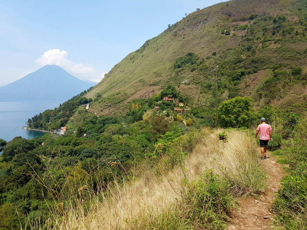 Perfekte Aussicht auf Vulkan San Pedro