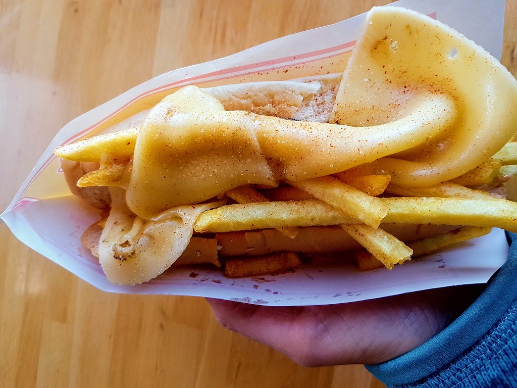 Ich finde, dieser vegetarische Hotdog hat auch ein Recht auf ein Foto!