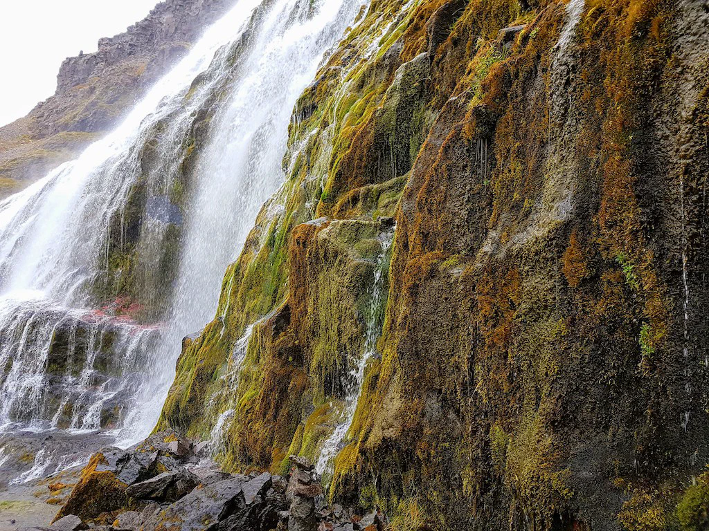 Der Dynjandi aus der Nähe