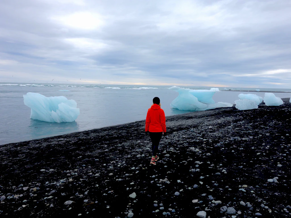 Diamond Beach - in Wahrheit nicht ganz so idyllisch.