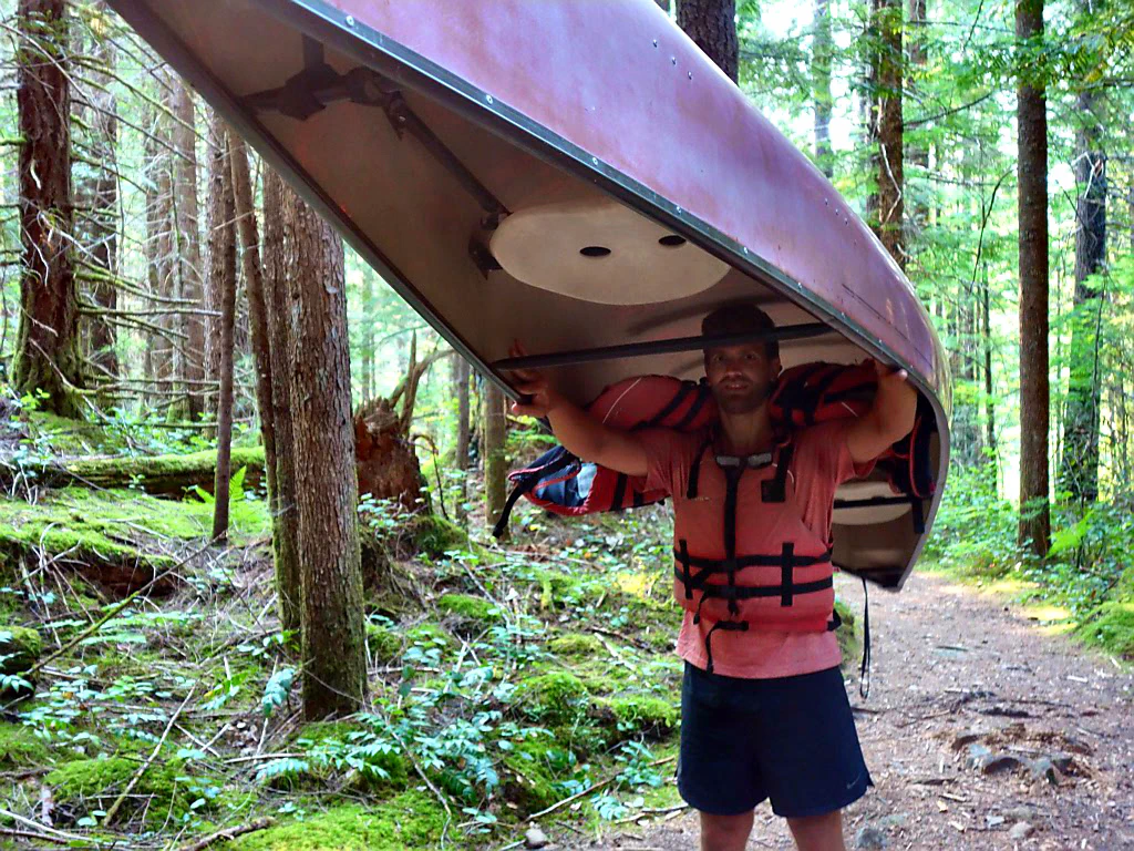 ... für die unliebsame Portage.