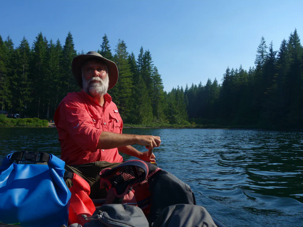 Paddeln in die Abendsonne