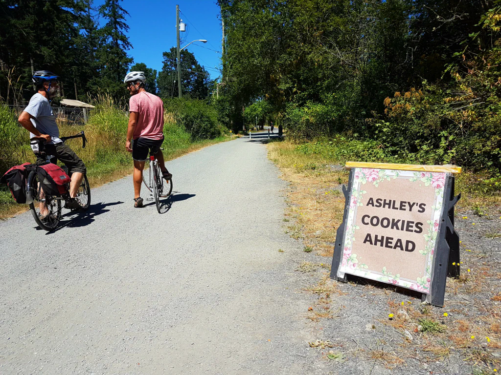 So ein Schild will man auf einer Radtour sehen!