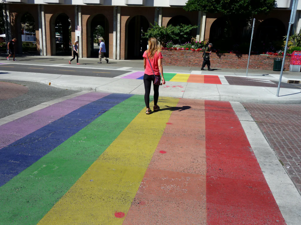 Rainbow Crosswalk Victoria