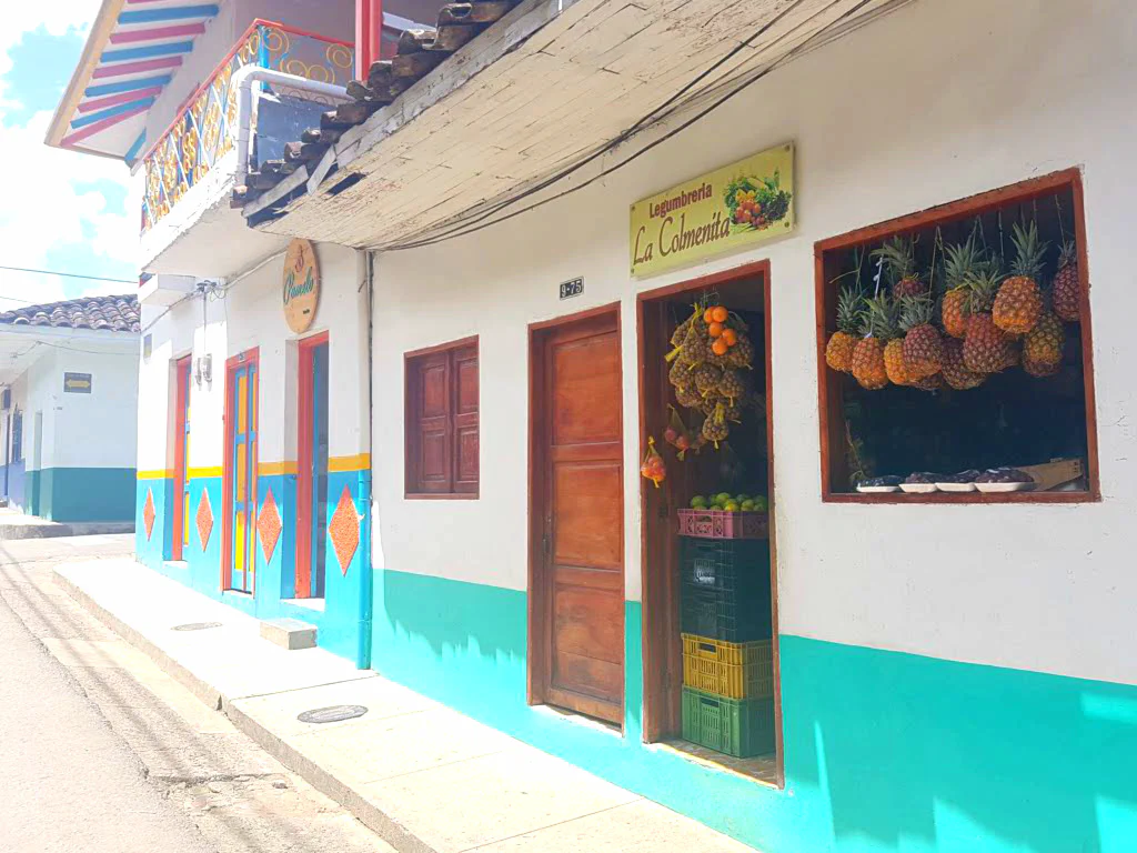 Bunte Fassaden in Jardín