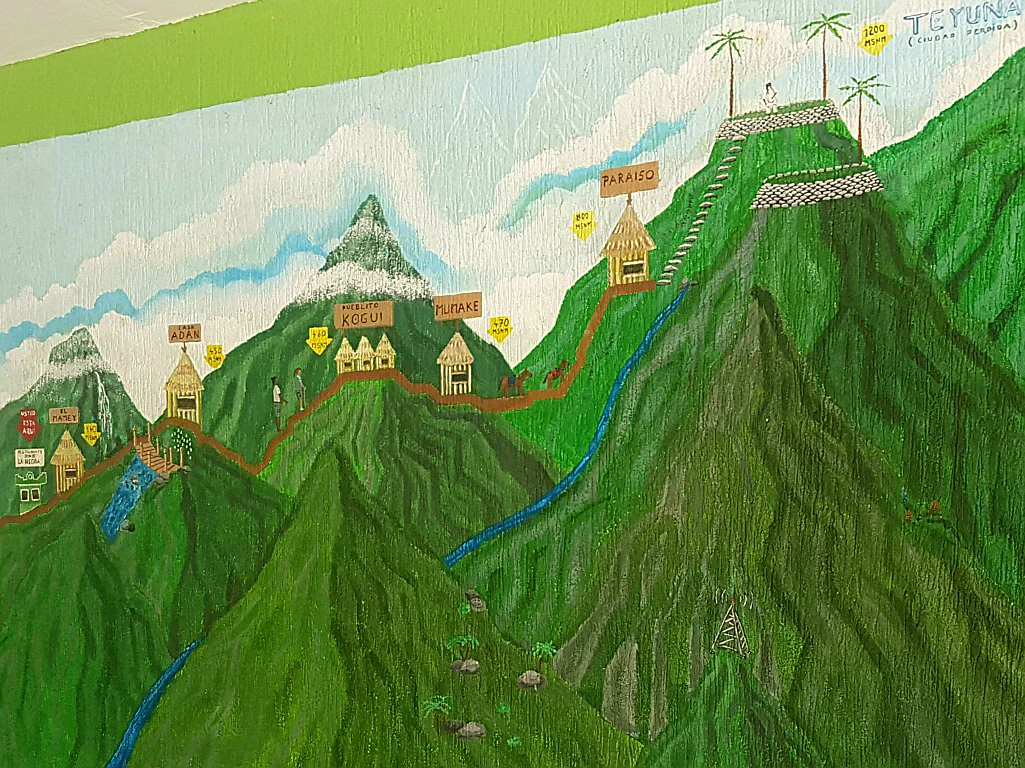 So sieht die Route zur Ciudad Perdida aus.