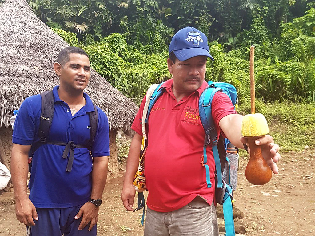 Jesus zeigt uns einen Poporo.