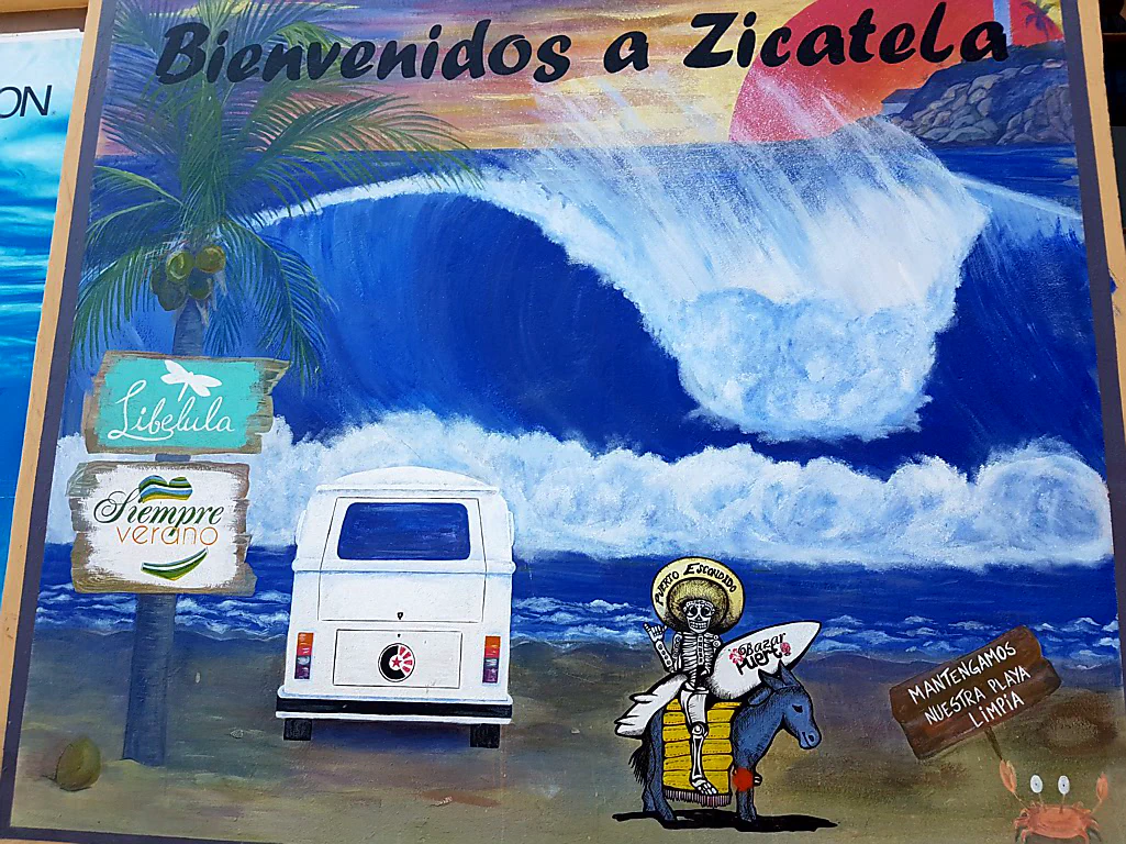 Zicatela - der Strand mit der größten Welle Mexikos
