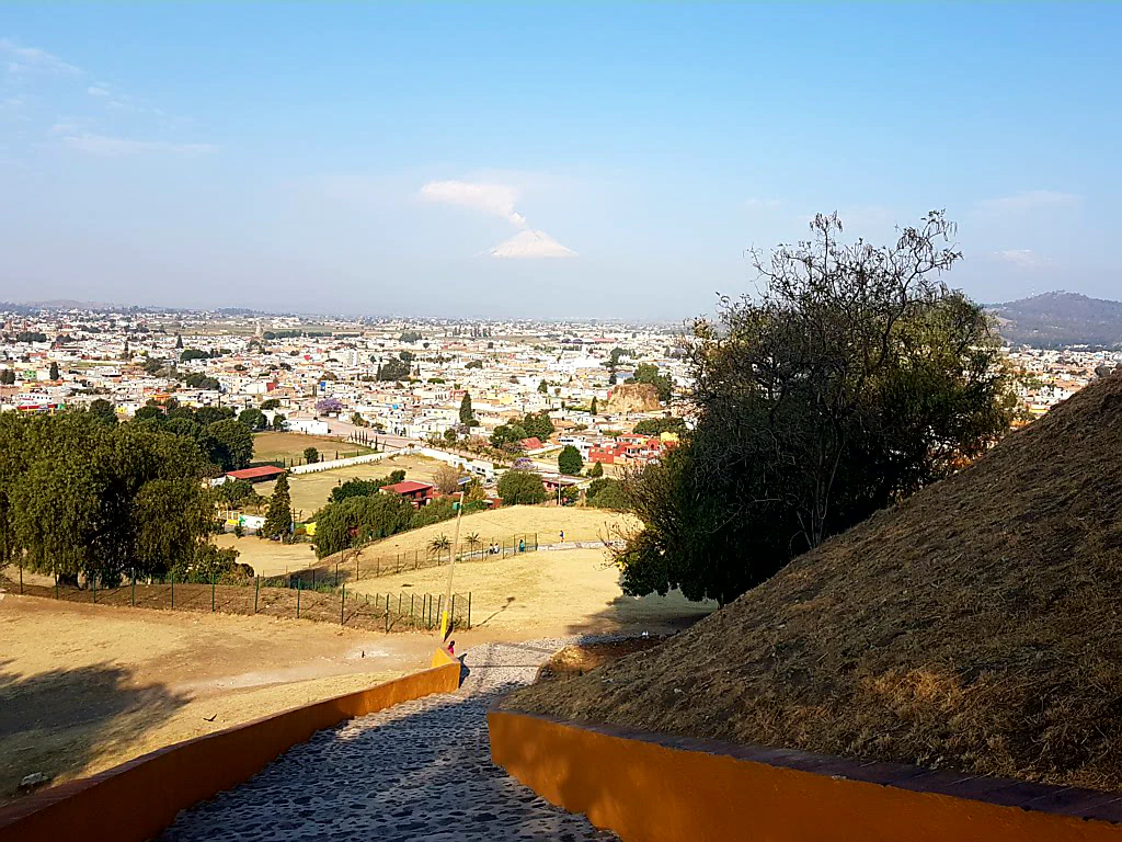 Blick auf den majestätischen Vulkan