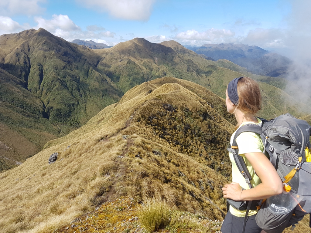 Blick zurück auf die Te Matawai Hut