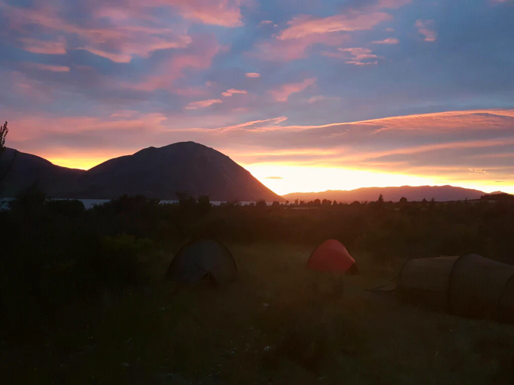 Sonnenaufgang auf dem Trail