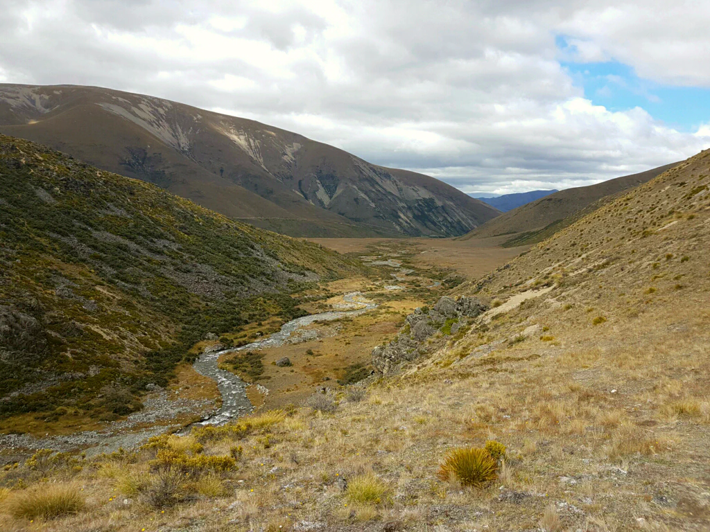 Bergpanorama auf dem Weg