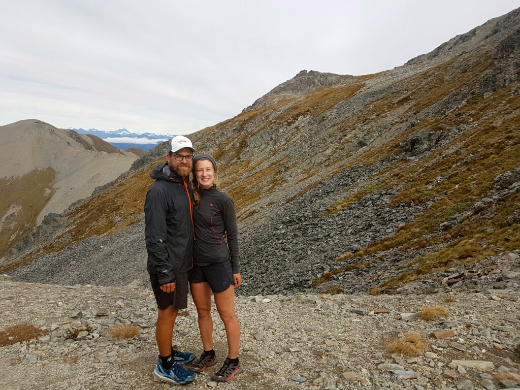 Mt Martha Saddle mit Mount Aspiring im Hintergrund