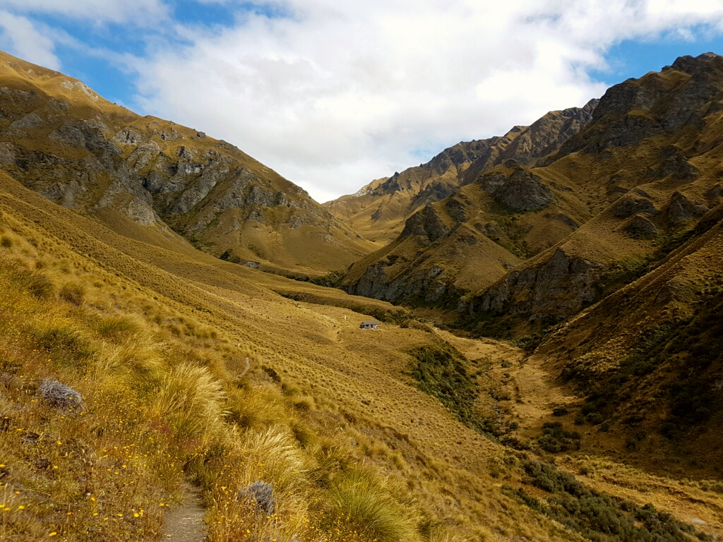 Da ist sie, die Highland Creek Hut!