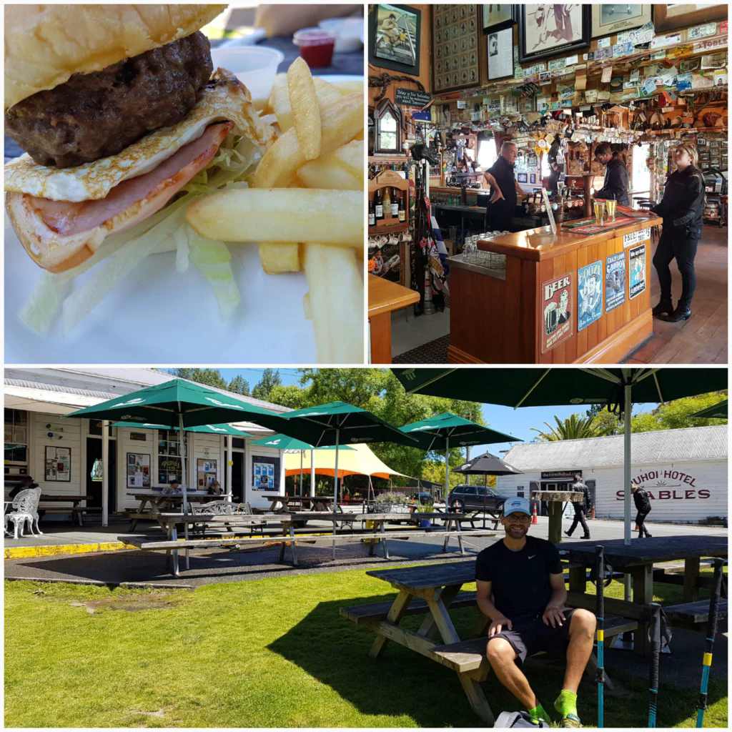 Burger im historischen Puhoi