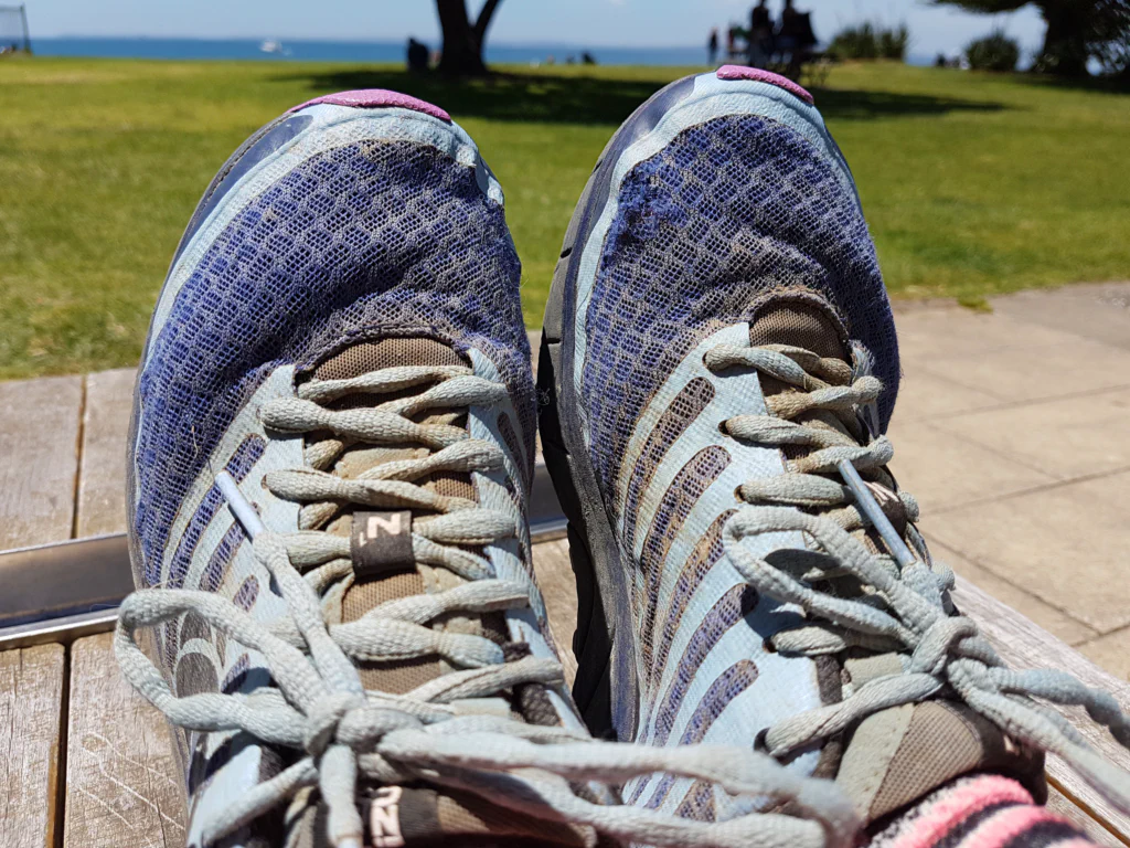 Erste Wunde an meinen Schuhen