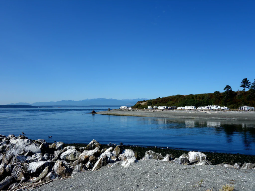 Blick auf den Campingplatz