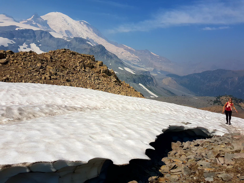 Wandern durch den Schnee