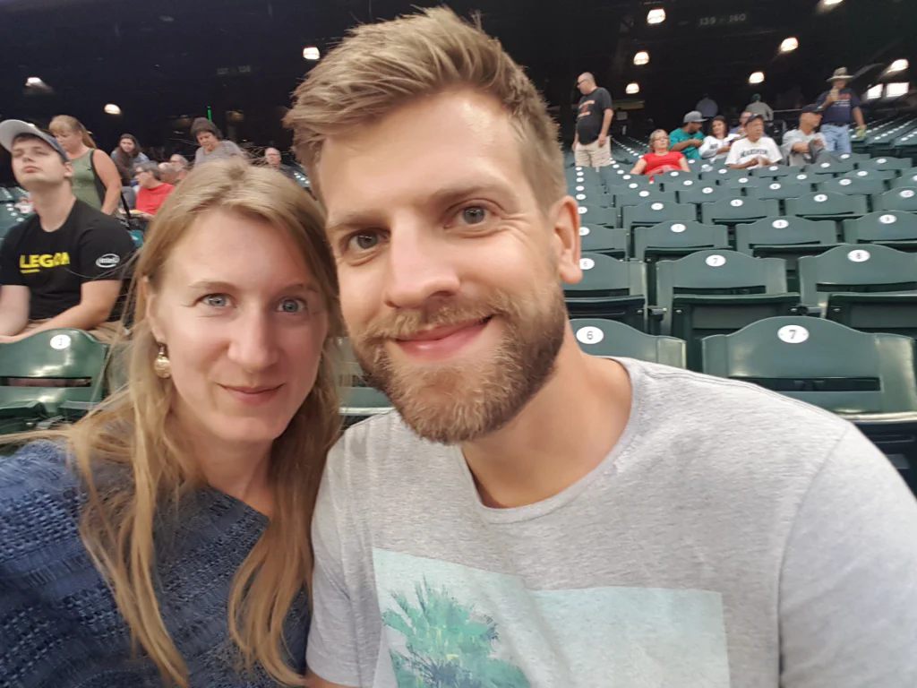 Typisch amerikanische Stadion-Atmosphaere